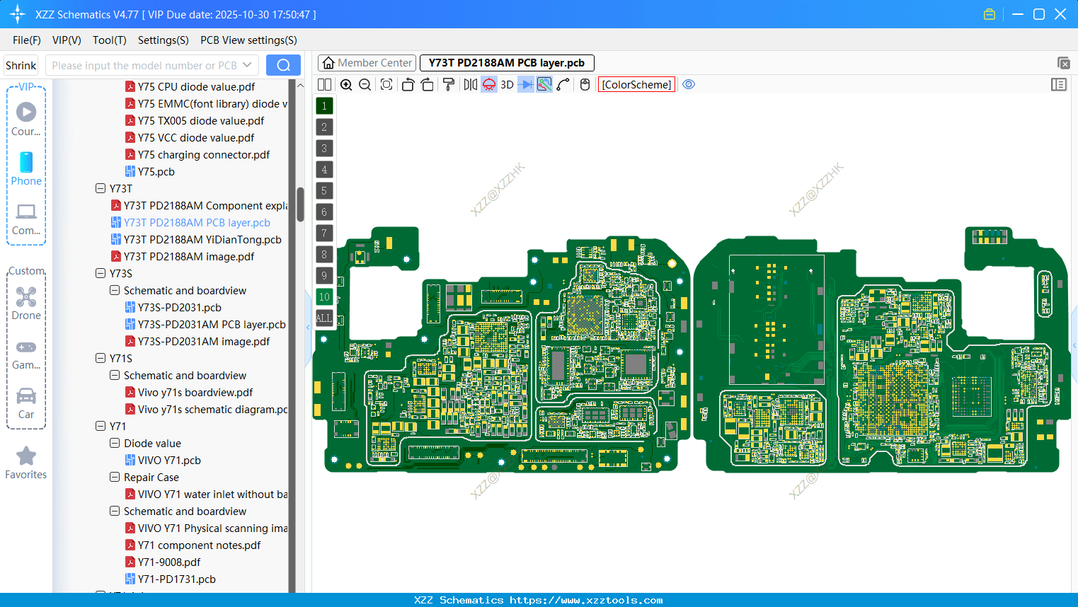 VIVO Y73T PD2188AM PCB Layer